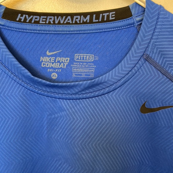 Nike Men’s Long Sleeve Shirt Blue Size XL - Picture 3 of 5